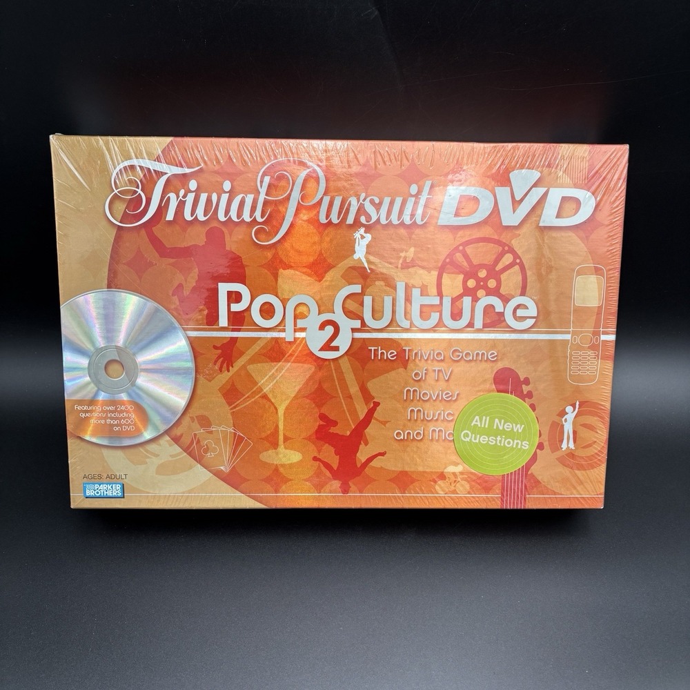 Parker Brothers Trivia Pursuit DVD POP CULTURE 2 The Trivia Game 2005 New Sealed